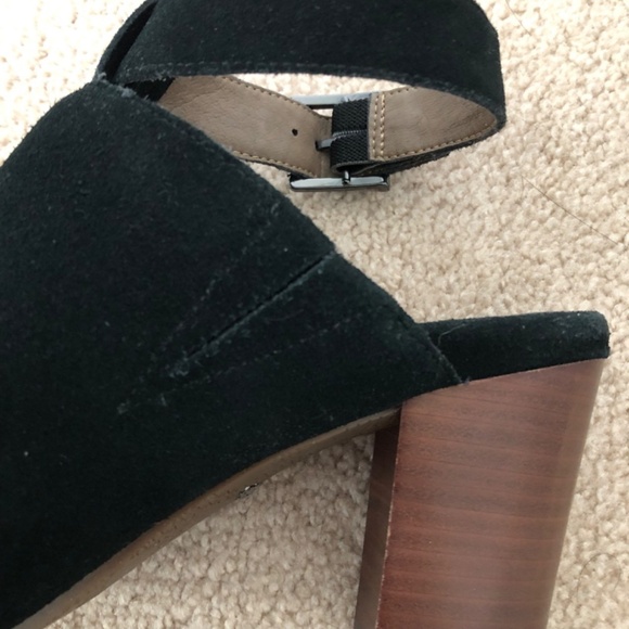 Vionic Kaia Black Suede Ankle Strap Booties 7.5 Wide - Picture 6 of 11